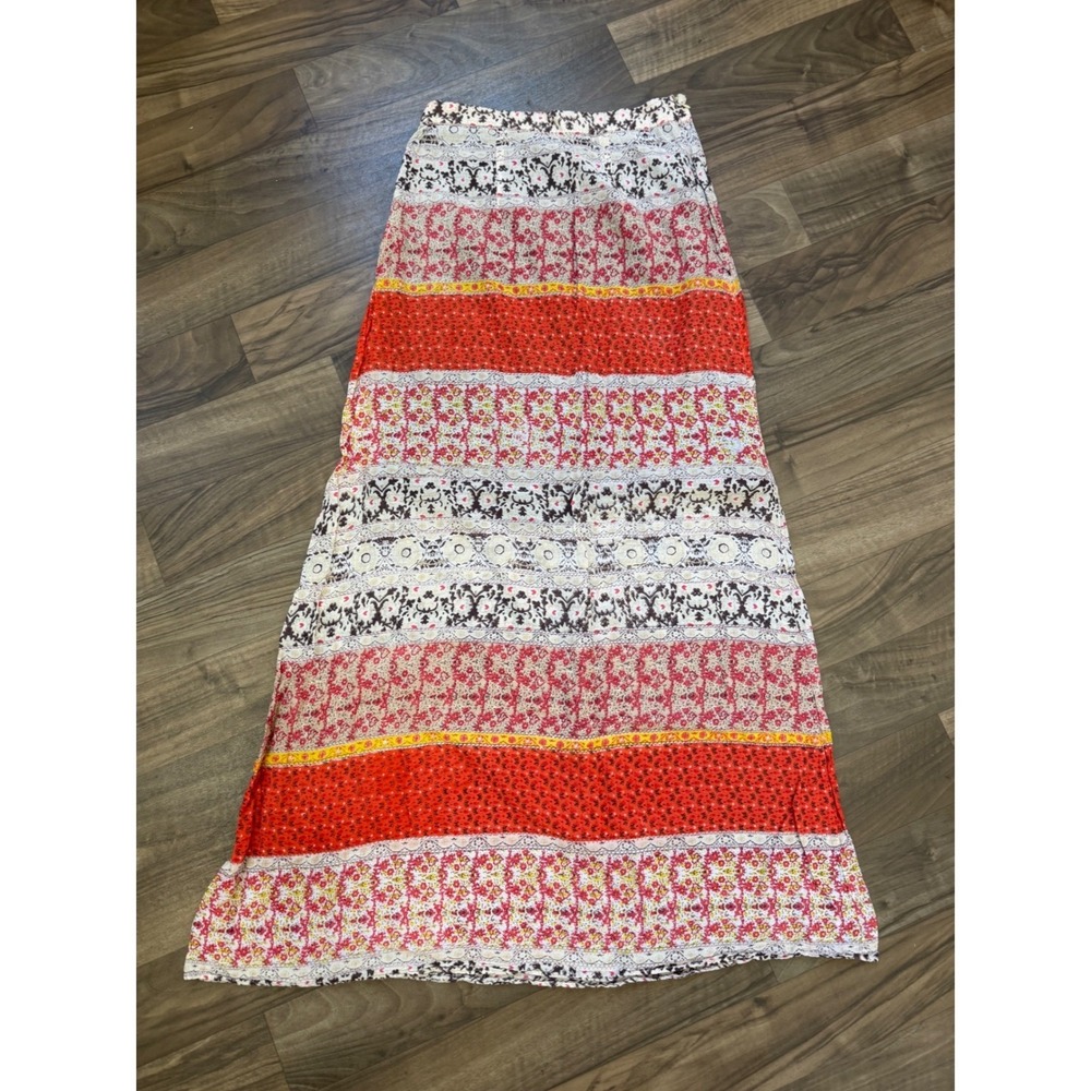 Boho Patchwork Maxi Skirt Womens S Festival‎ Cottagecore 100% Cotton